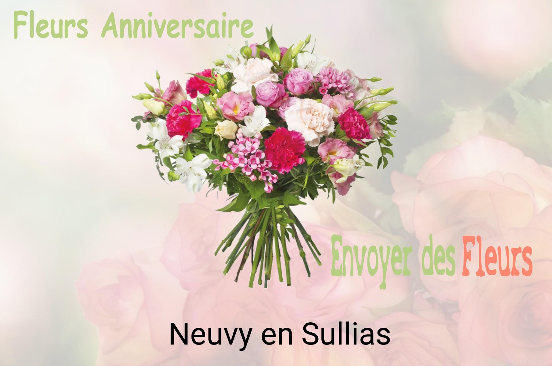 Bouquet de fleurs d’anniversaire livré à Neuvy-en-Sullias